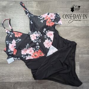 Aleumdr Flounce One Piece Swimsuit Size XXL